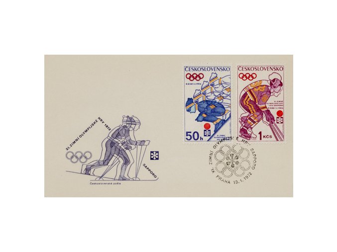 FDC XVI. Olympijské hry Sapporo, 1972FDC XVI. Olympijské hry Sapporo, 1972