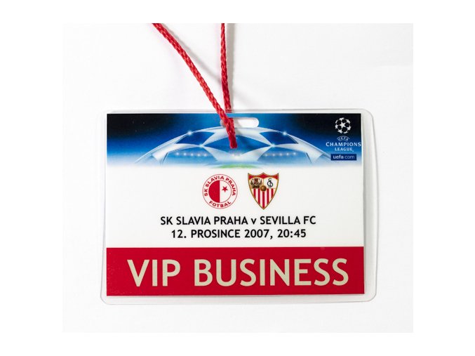 Karta VIP Business UEFA CHL 2007, SK Slavia vs. Sevilla FCDSC 7723