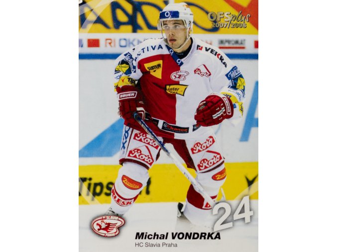 Kartička Michal Vondrka, HC Slavia Praha, 2007 2008Kartička Michal Vondrka, HC Slavia Praha, 2007 2008 (1)