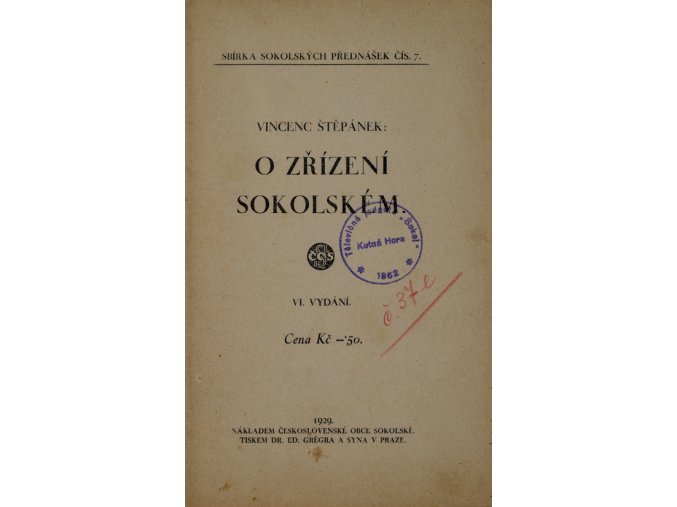 Brožura, O zřízení školském, 1929Brožura, O zřízení školském, 1929