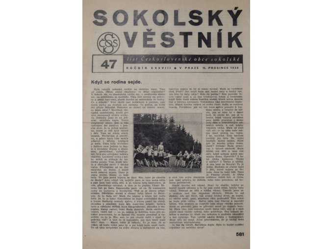 Věstník sokolský, 193647Věstník sokolský, 193647