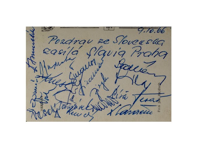 Pozdrav ze Slovenska zasílá Slavia, 1966Pozdrav ze Slovenska zasílá Slavia, 1966 (2)
