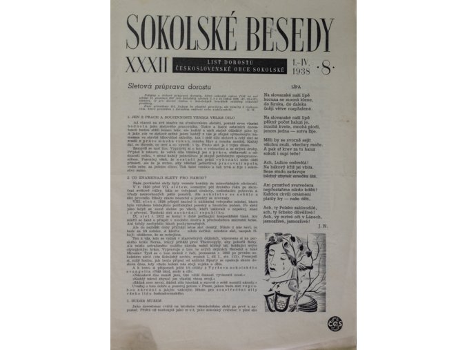 Sokolské besedy, list dorostu, 19388Sokolské besedy, list dorostu, 19388