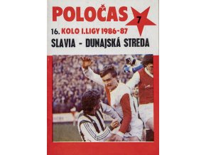 POLOČAS SLAVIA Praha vs. Dunajská Streda 1986 87