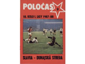POLOČAS SLAVIA Praha vs. Dunajská Streda 1987 88