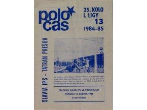POLOČAS SLAVIA IPS vs. Tatran Prešov 1984 85