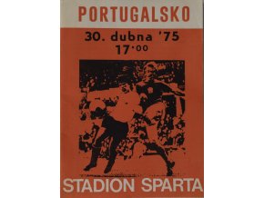 Program ČSSR v. Portugalsko, 1975 (2)