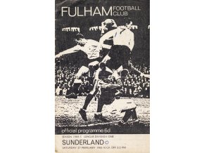 Program official, Sunderland v. Fulham FC, 1965 (1)