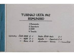 Soubor fotografií, fotbal, Turnaj UEFA, Rumunsko 1962 (1)