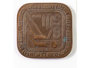 Plaketa MS Hokej Praha, 1978 (1)