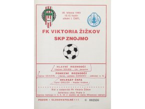 Program FK Viktoria Žižkov v. SKP Znojmo, 1993