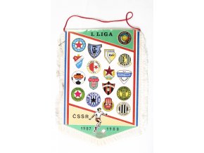 Vlajka I. liga fotbalu  1987/1988, velká II