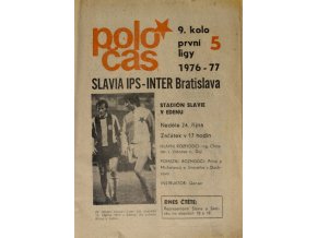 POLOČAS SLAVIA Praha IPS vs. INTER Bratislava 1976 77 (1)