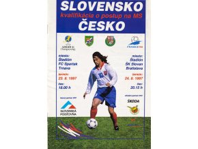 Program fotbal Slovensko v. Česká republika, 1994