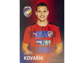 Karta, autogram Jan Kovařík, Plzeň (1)