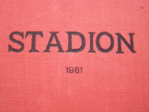 Kompletní svázaný časopis Stadion rok 1961 v tvrdé plátěné vazbě