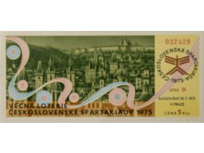 Los Věcná loterie Československé spartakiády, D,1975