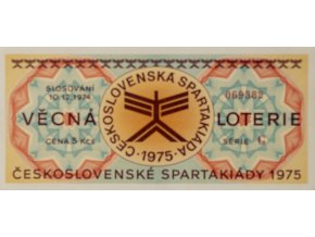 Los Věcná loterie Československé spartakiády, G,1975 II