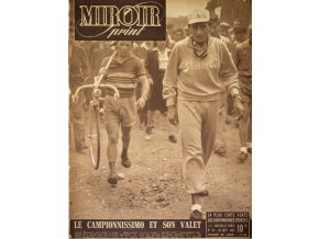 Noviny Le Miroir print, 1947, Le camopionnisimo et son valet.