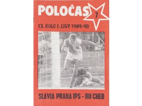POLOČAS SLAVIA Praha vs. RH Cheb 1989 90