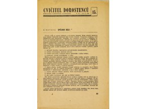 Sokol, Cvičitel dorostenců, č.15 1949