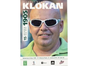 Program Klokan, S Bohemians 1905 vs. FC Plzeň, 2014