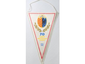 Klubová vlajka 70 let Prostějovské kopané 1974