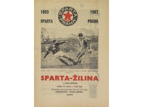 Program fotbal, SPARTA Žilina, 1967