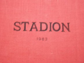 Kompletní svázaný časopis Stadion rok 1963 v tvrdé plátěné vazbě