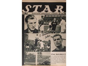 Časopis STAR, O Středoevropský pohár č. 26 ( 589 ), 1937