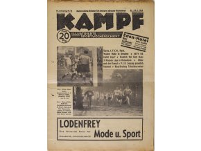 Časopis KAMPF Illustrierte Sportwochenschrift, Slavia Prag, 1932 (1)