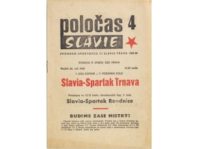 POLOČAS SLAVIA Praha vsSpartak Trnava 1965 (1)