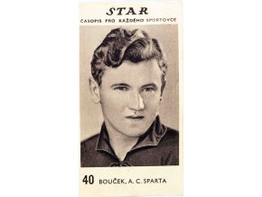 Kartička z časopisu STAR, 40, Bouček, A.C. SPARTA (1)