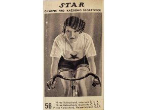 Kartička z časopisu STAR, 56, Mirka Kalouchová, mistrně Č.S (1)