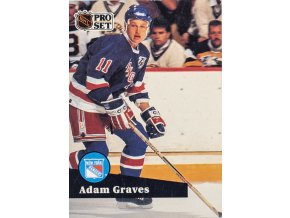 Hokejová kartička, Adam Graves, New York Rangers, 1991