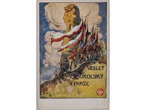 Dopisnice VII. slet všesokolský v Praze, DO K. Nejedlého, 1920 (1)