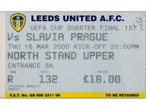 Vstupenka fotbal Leeds United vs. Slavia Prague