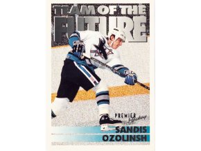 Hokejová kartička, Sandis Ozlolinsh, San Jose Sharks, 1994 (1)