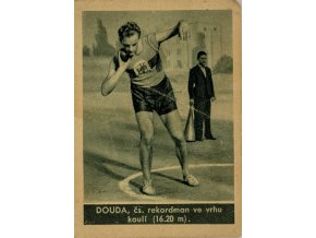 Kartička , Album sportovců, Douda č. 18 (1)