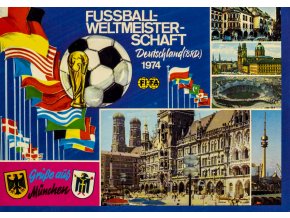 Pohlednice Fussball Welltmeisterschaft Deutscheland, 1974 (1)