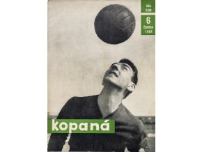 Časopis Kopaná , Červen 1961