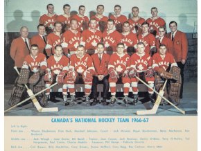 Pohlednice velká, Canadas National hockey team, 1966 67 (1)