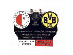 Odznak UEFA Champions league, Group F 201920, Slavia v. Dortmund BLKWHIRED