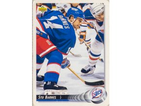Hokejová kartička, Stue Barnes, Winnipeg Jets, 1993 (1)