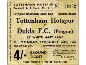 Vstupenka fotbal Tottenham vs. Dukla Prague