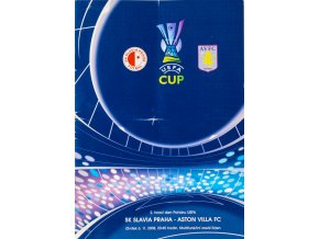 Program UEFA CUP SLAVIA vs. Aston Villa FC, 2008