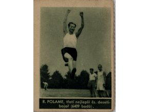 Kartička , Album sportovců, R. Polame č. 166