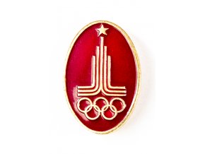 Odznak OH 1980, Moskva, červený