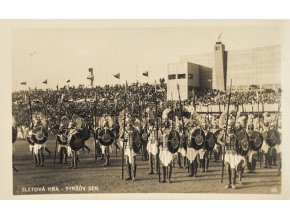 Fotografická dopisnice SOKOL, Sletová hra Tyršův sen, 1932 (1)