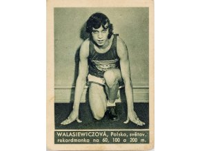 Kartička , Album sportovců, Walesiewiczová, č. 158